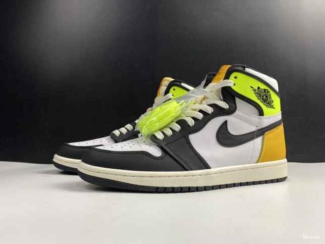Rep TBK OG 'VOLT 555088-118 AIR GOLD' HIGH 1 RETRO JORDAN 0819